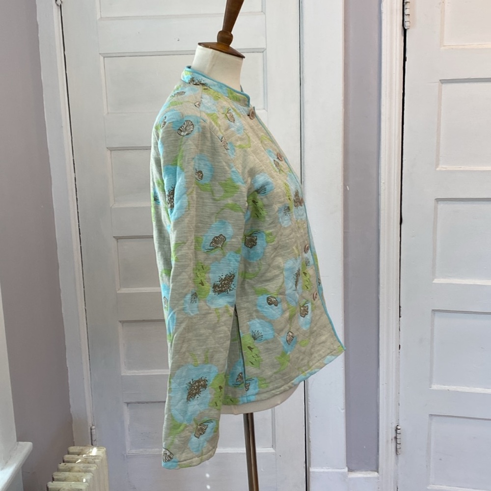 Reversible Silk Blend Quilted Jacket, Size S - Picture 7 of 17